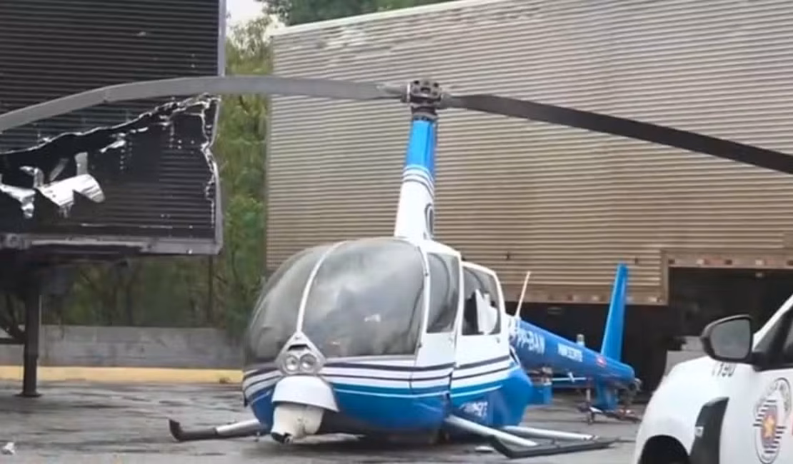 Helicóptero da Band sofre pane e faz pouso de emergência em Guarulhos