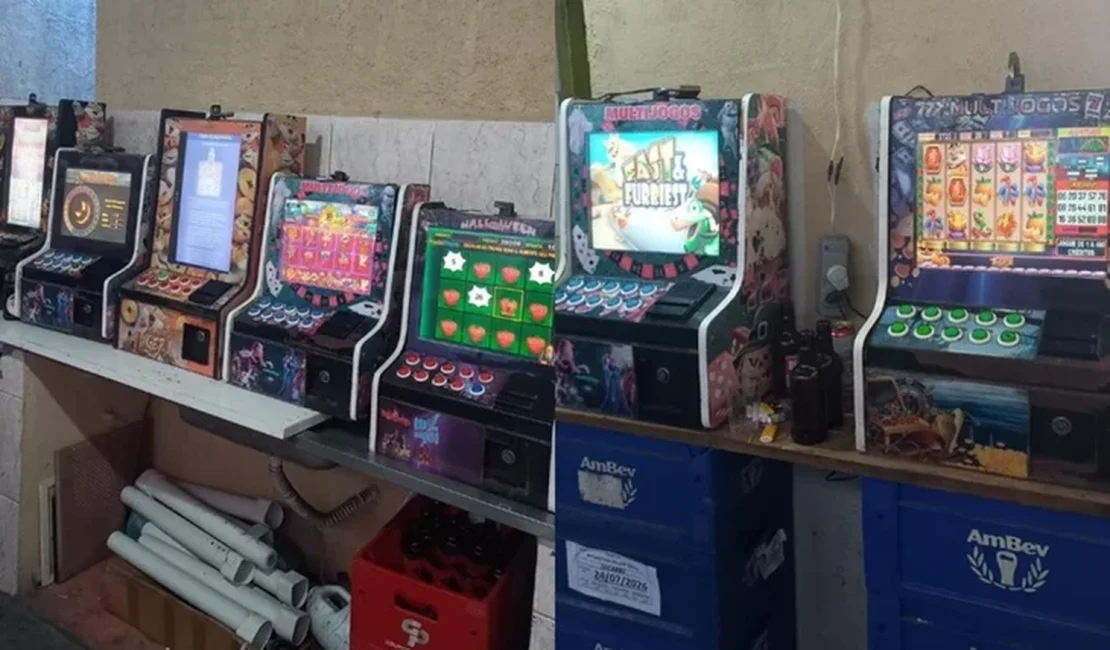 Polícia apreende máquinas caça-níqueis em bar de Palmeira dos Índios