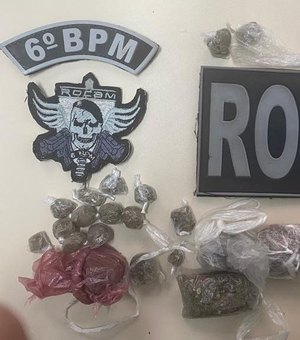 Três pessoas são presas por tráfico de drogas em Porto de Pedras