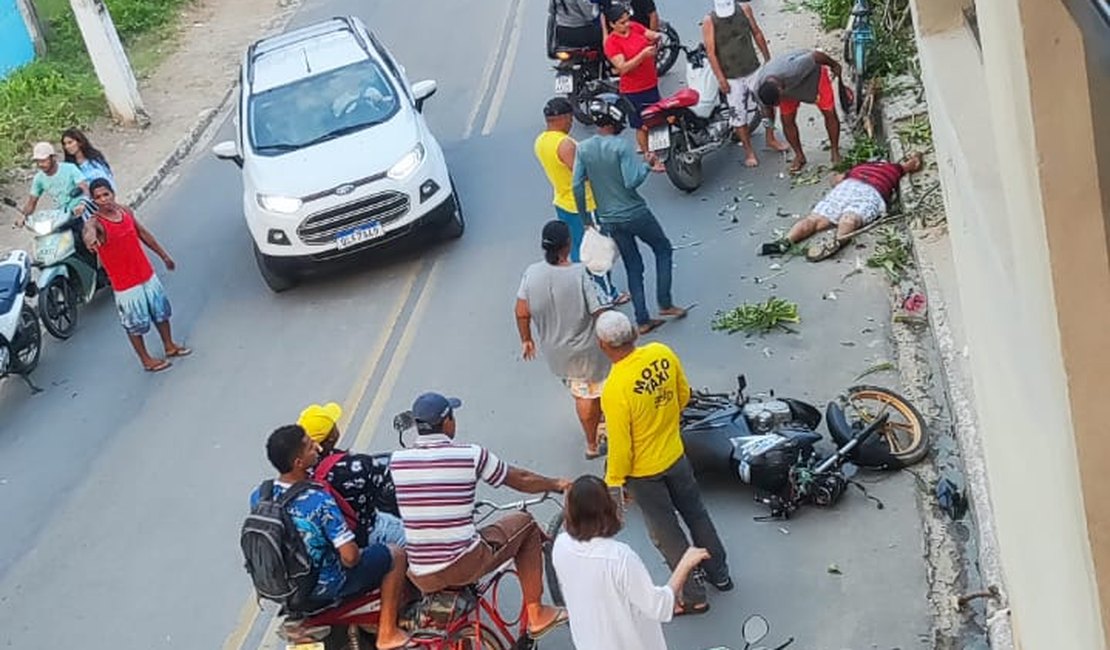 [Vídeo] Acidente grave de trânsito é registrado em Japaratinga