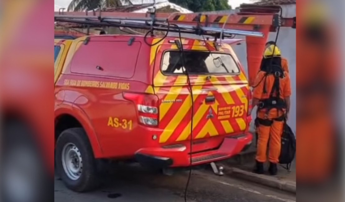 Homem cai em cacimba e é resgatado com vida por bombeiros em Arapiraca