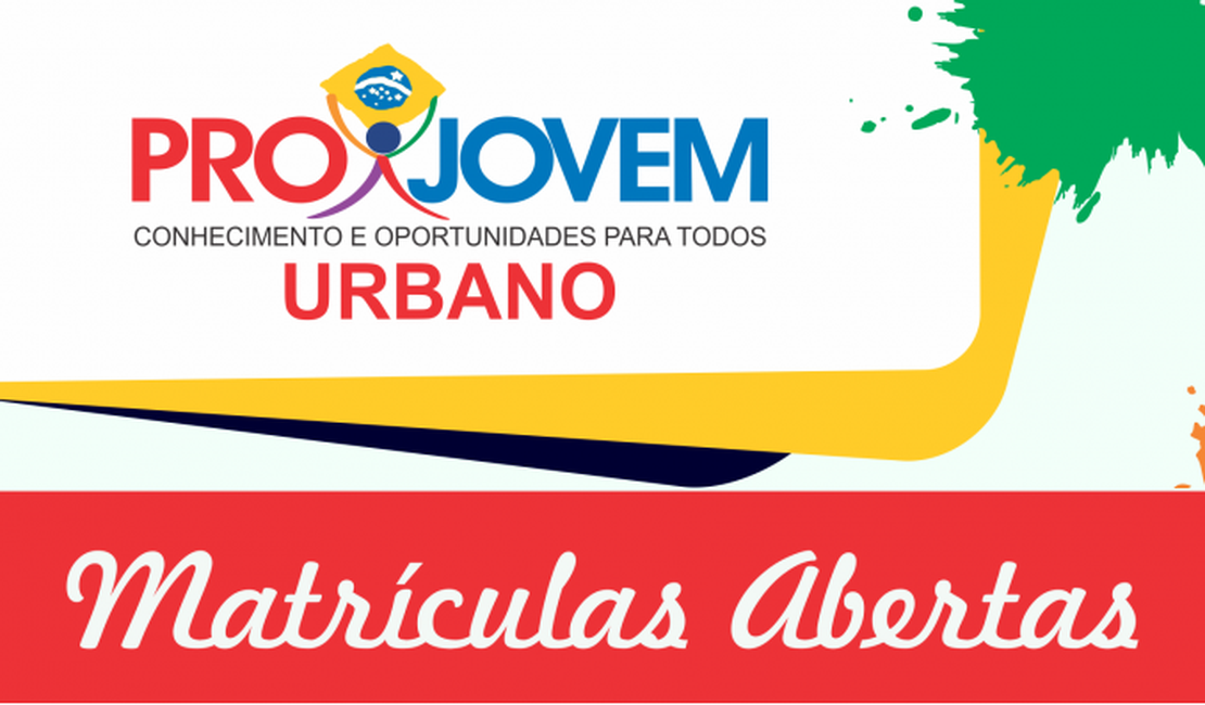 Inscrições no Projovem Urbano seguem até fevereiro