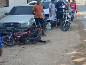 Acidente deixa piloto de motoneta ferido em Maragogi