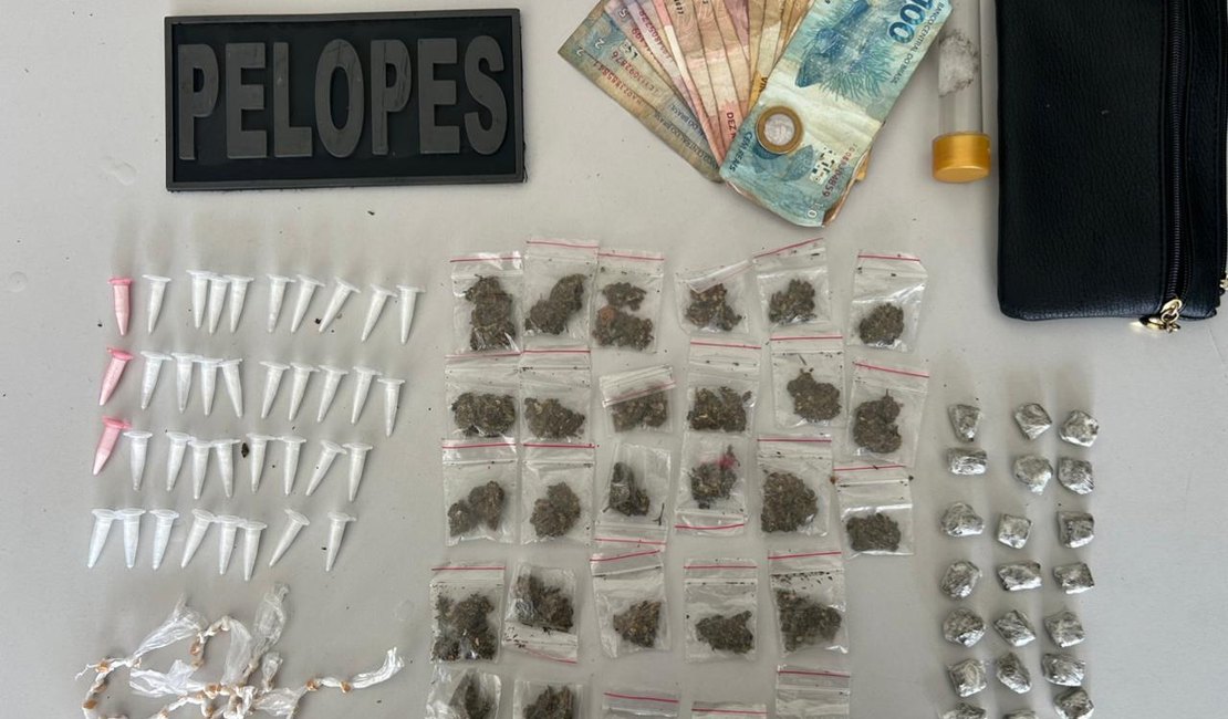 Dois homens são detidos com drogas no bairro Canafístula, em Arapiraca