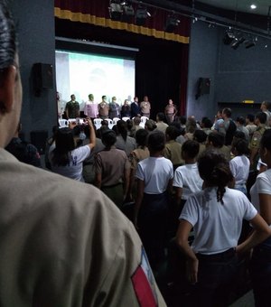 3º BPM realiza aula inaugural do Pelotão Mirim 2019