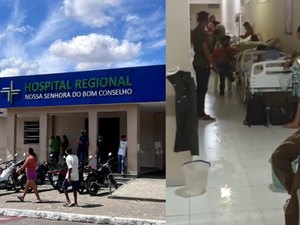 Pacientes relatam falta de leitos e infiltrações no Hospital Regional de Arapiraca