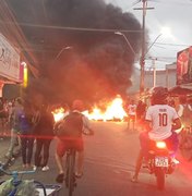 Moradores do Jacintinho fecham via em protesto após morte de Amanda Rhuanny