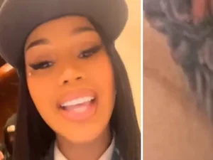 Cardi B exibe imagem do seu piercing no 'cofrinho'