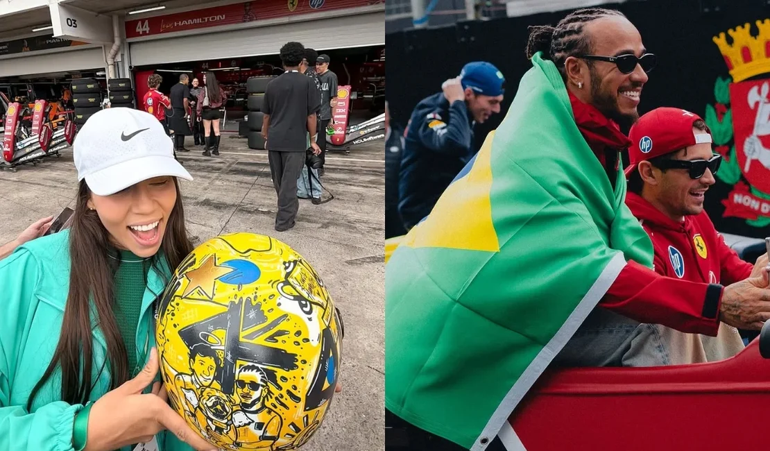 Influenciadora relata 'sumiço' de capacete personalizado para Lewis Hamilton