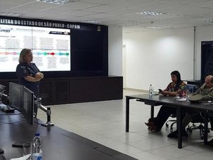 Equipe do MPE/AL visita PM de São Paulo para conhecer experiência com câmeras corporais
