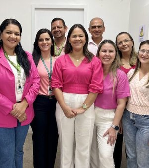 Hospital de Emergência do Agreste inicia campanha Outubro Rosa com adesão de servidores