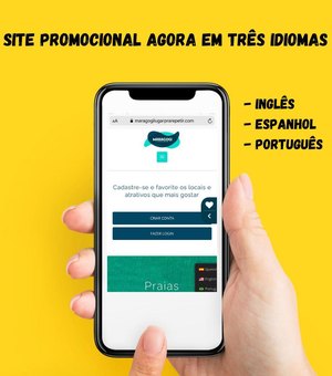 Site promocional de Maragogi agora possui três idiomas