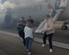 Avião é evacuado após falha no trem de pouso e princípio de incêndio nos EUA