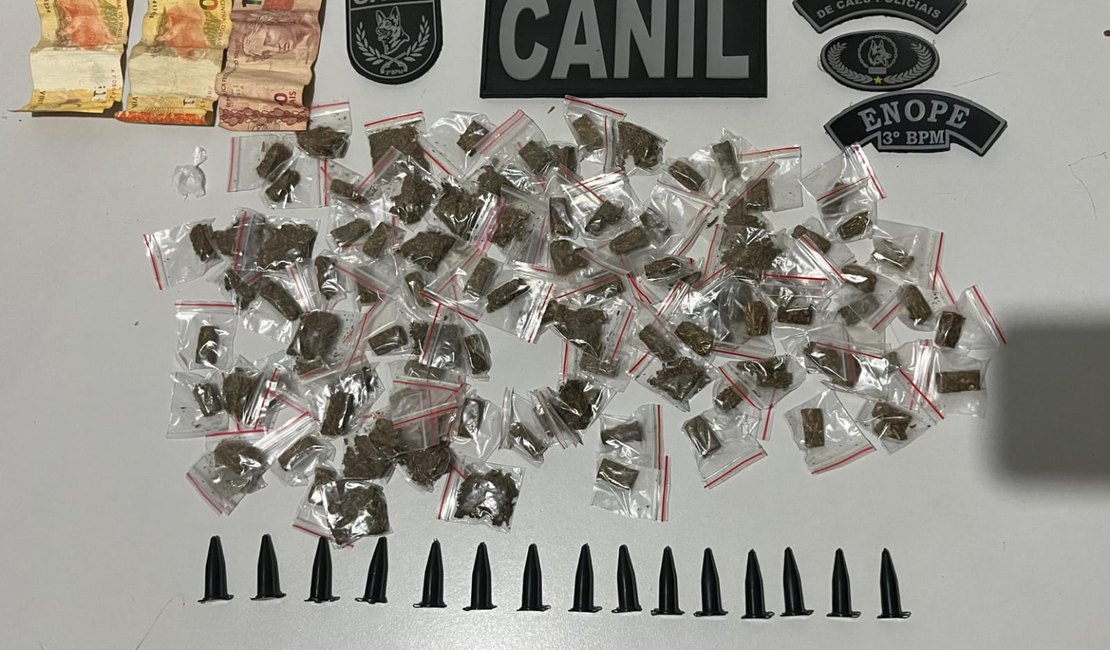 Condutor foge da PM, é perseguido e preso com drogas e por embriaguez ao volante em Arapiraca