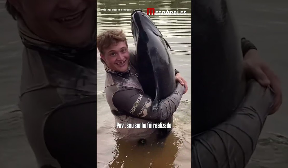 Pescador que pegou tambacu de 40 kg conta segredos para pesca ideal