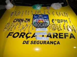 Polícia prende três pessoas por tráfico de drogas no município de Porto Calvo