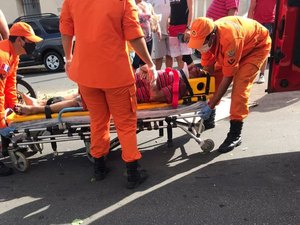 Homem de 45 anos sofre acidente de trânsito na cidade de Palmeira dos Índios