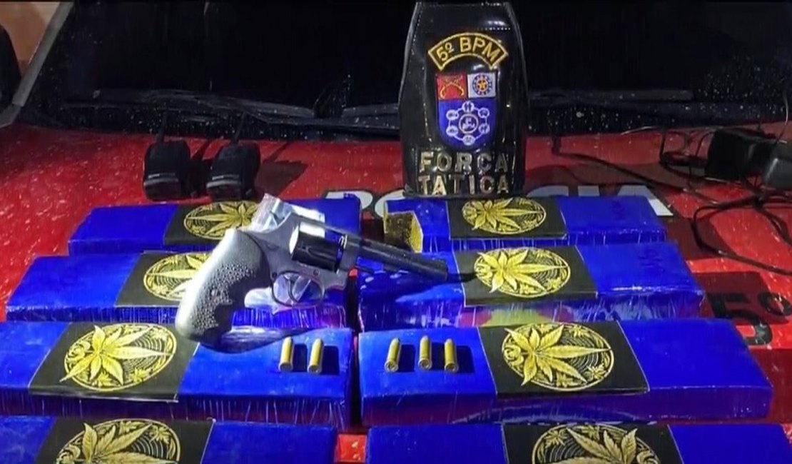 Homem é preso com arma de fogo e mais de 4kg de drogas em Maceió