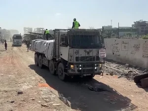 Ajuda humanitária começa a chegar a Gaza no segundo dia de cessar-fogo