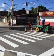 Cruzamento na Santa Lúcia, em Maceió, recebe nova sinalização semafórica