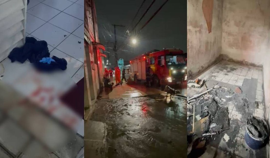 Polícia começa a investigar incêndio em kitnet que deixou homem morto em Maceió