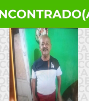 Família informa que homem que estava desaparecido em Olivença foi encontrado com vida