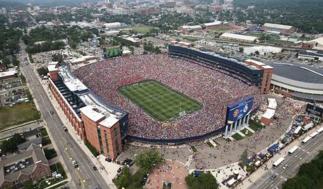 No jogo do recorde nos EUA, United vence o Real Madrid