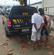PRF apreende maconha e prende dois homens em União dos Palmares