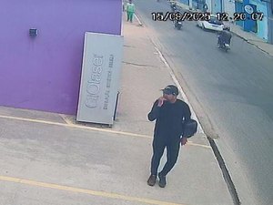 Suspeito de assaltar ótica no Centro de Arapiraca é identificado