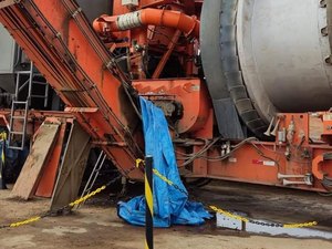 Trabalhador alagoano morre após acidente com máquina asfáltica