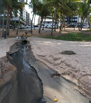 IMA/AL realiza análise em língua suja na praia da Ponta Verde