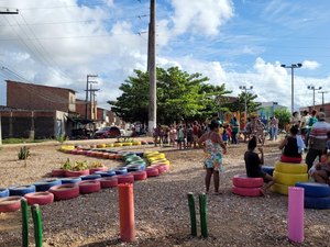 Prefeitura de Maceió revitaliza ponto de lixo no Conjunto Rosane Collor, no bairro Clima Bom