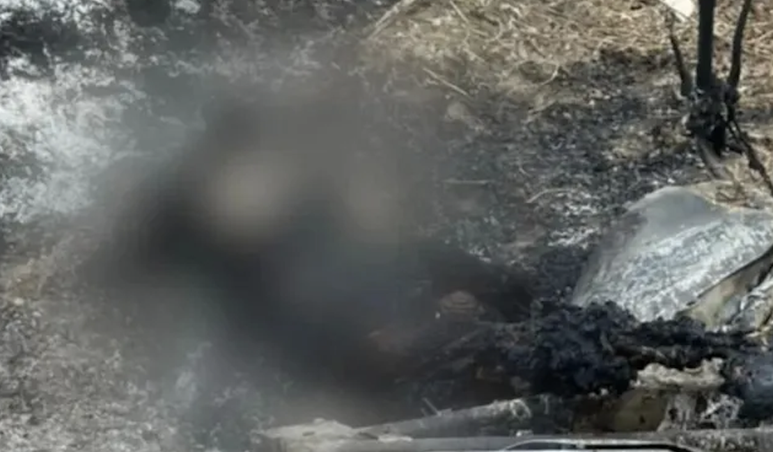 Corpo carbonizado encontrado às margens de rodovia em PE pode ser de morador do Sertão de AL