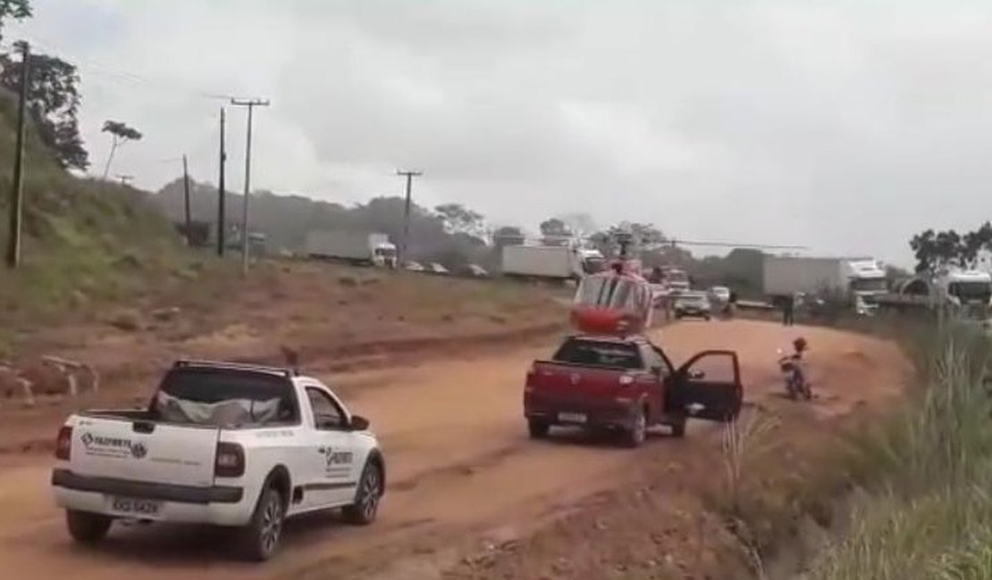 Capotamento deixa duas pessoas feridas em Teotônio Vilela, Agreste de Alagoas