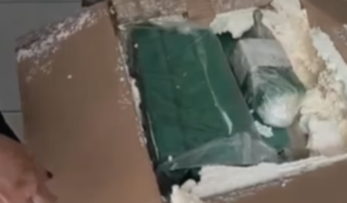 Homem é preso ao receber encomenda com mais de quatro quilos de maconha