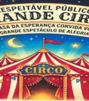 Casa da Esperança terá tarde de diversão para crianças em Palmeira dos Índios