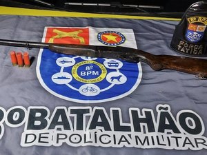 PM apreende arma de fogo em Satuba