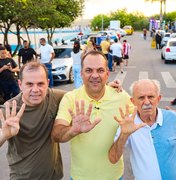 Francisco Sales inicia campanha com adesivaço e reúne apoiadores em Maceió