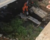 Carro capota e cai de elevado de pista em trecho de duplicação na AL-115