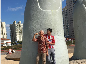 Lulu Santos se declara para marido Clebson Teixeira: “Meu amor”