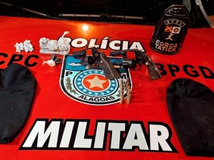 Homem é detido com arma de fogo e drogas no Village Campestre