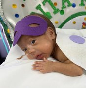 Maternidade Santa Mônica faz book de Carnaval com bebês e alerta para cuidados durante folia