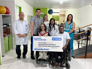 Alexandre Ayres envia R$ 100 mil em emendas para Associação dos Deficientes Físicos de São Miguel dos Campos