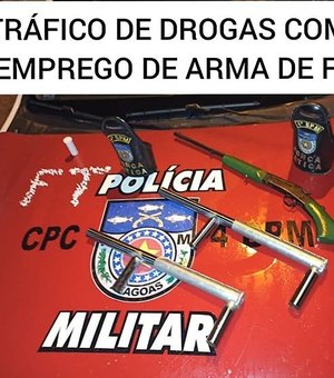 Mulher é presa com drogas armas e munições na parte alta de Maceió