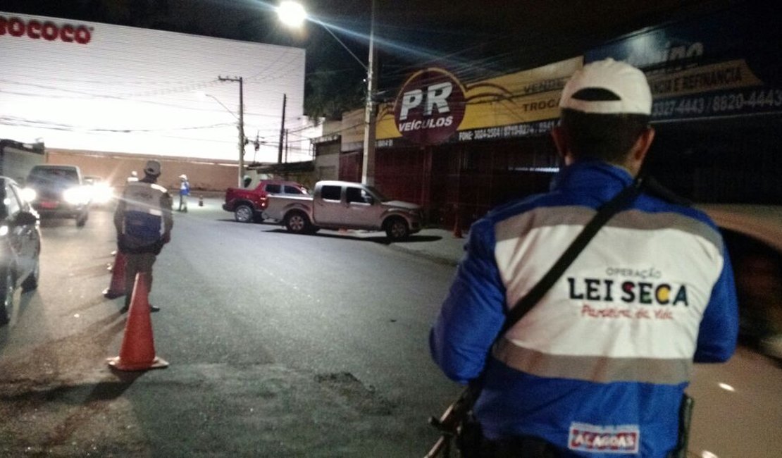 Operação Lei Seca em Maceió autua sete condutores por embriaguez ao volante 