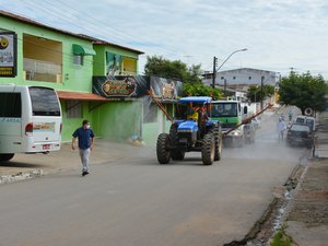 Prefeitura de Major Isidoro inicia projeto de desinfecção das principais ruas da cidade