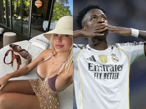 Modelo expõe prints com investidas de Vini Jr. em meio a affair com Virginia