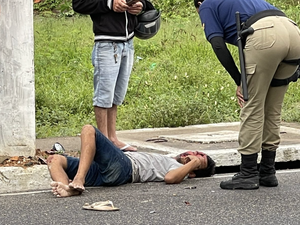 Motociclista sofre acidente grave no Bosque das Arapiraca nas primeiras horas deste sábado