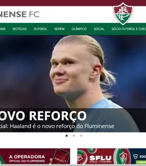 Haaland no Fluminense? Site oficial do clube é hackeado e anuncia atacante