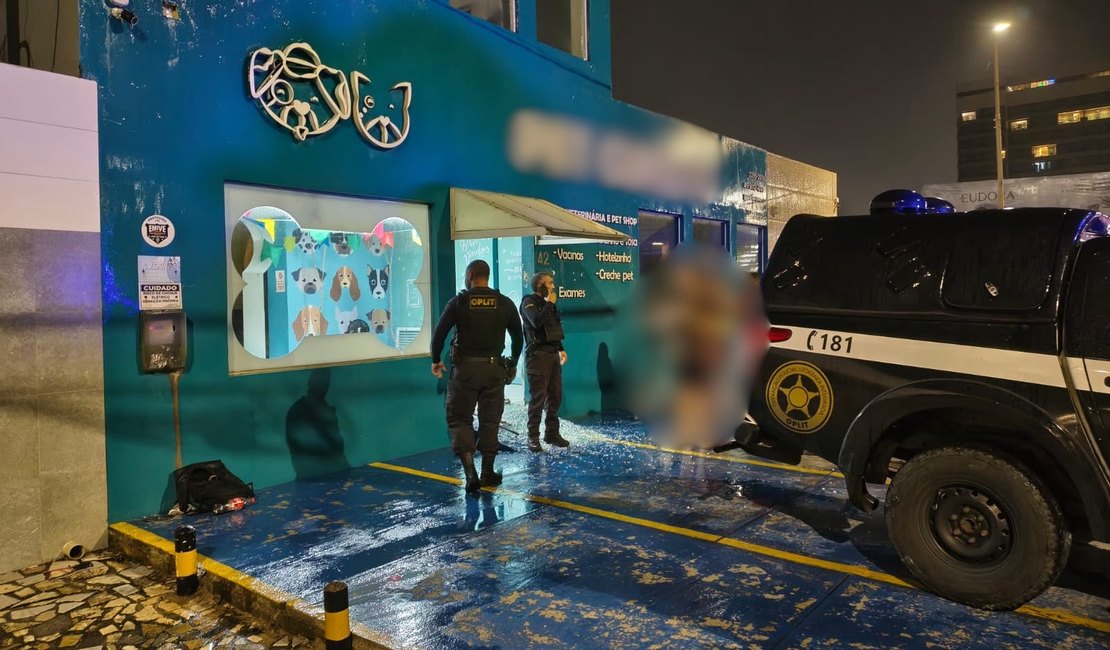 Casal é preso por furto em clínica veterinária e pet-shop em Maceió
